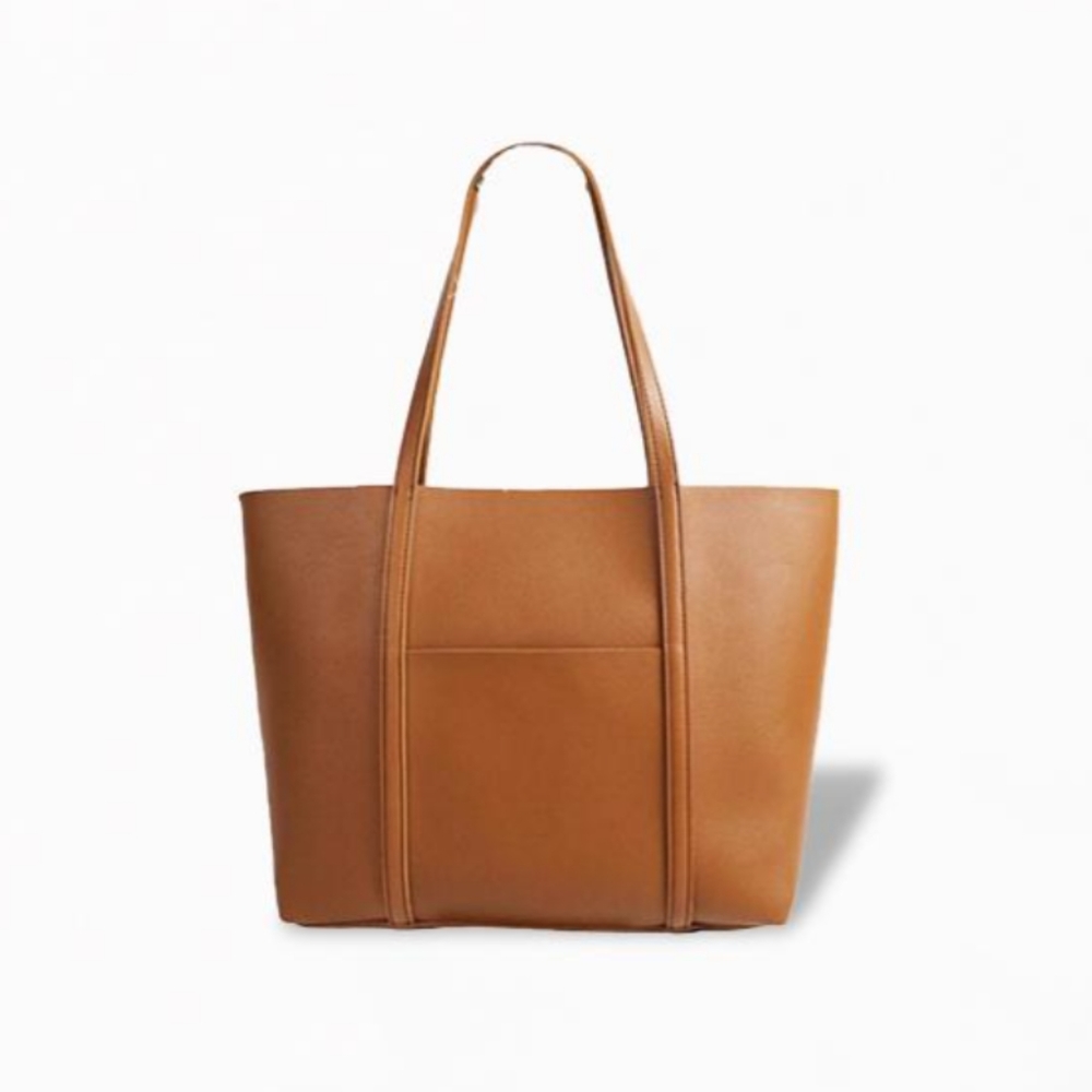 HENNY & LEV Danielle Tote Bag in Cognac